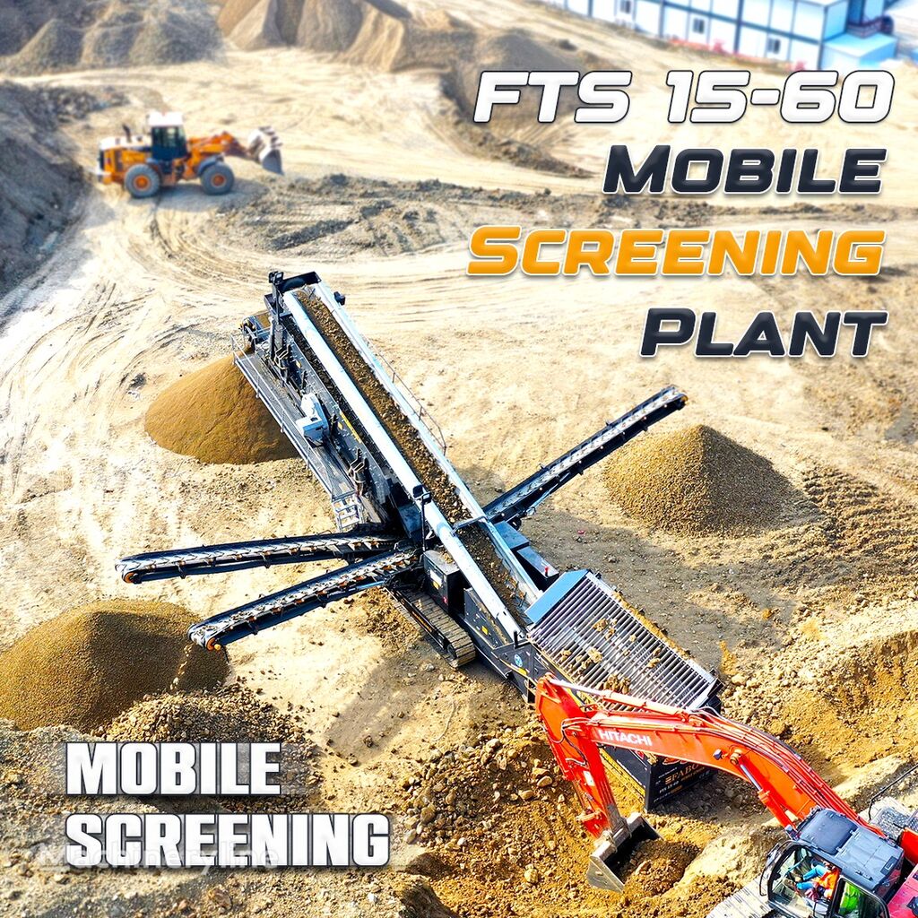 sita vibratoare FABO  FTS 15-60 MOBILE SCREENING PLANT 500-600 TPH | Ready in Stock nou