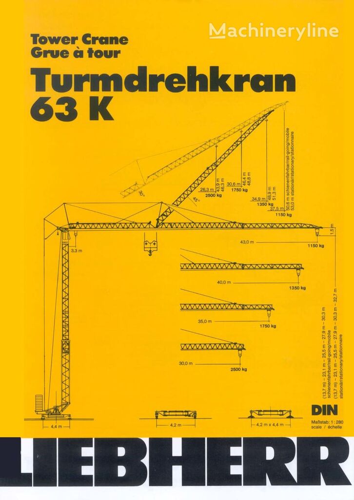 macara turn Liebherr 63K