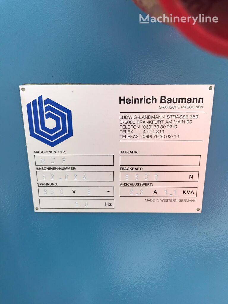 platforma autoridicatoare Baumann NUP 650