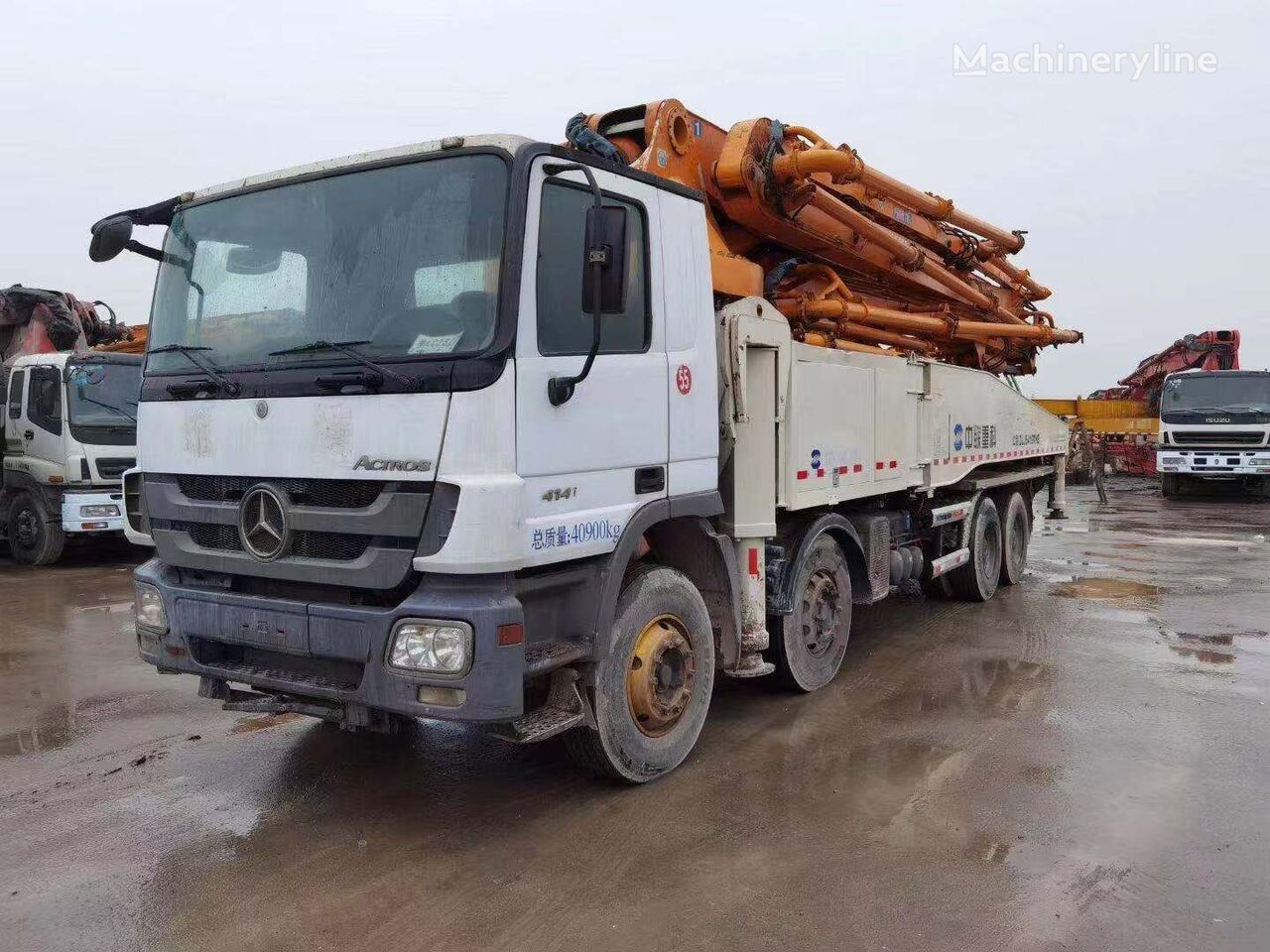 pompă de beton Zoomlion ZLJ5419THB pentru şasiu Mercedes-Benz concrete pump truck company direct sales