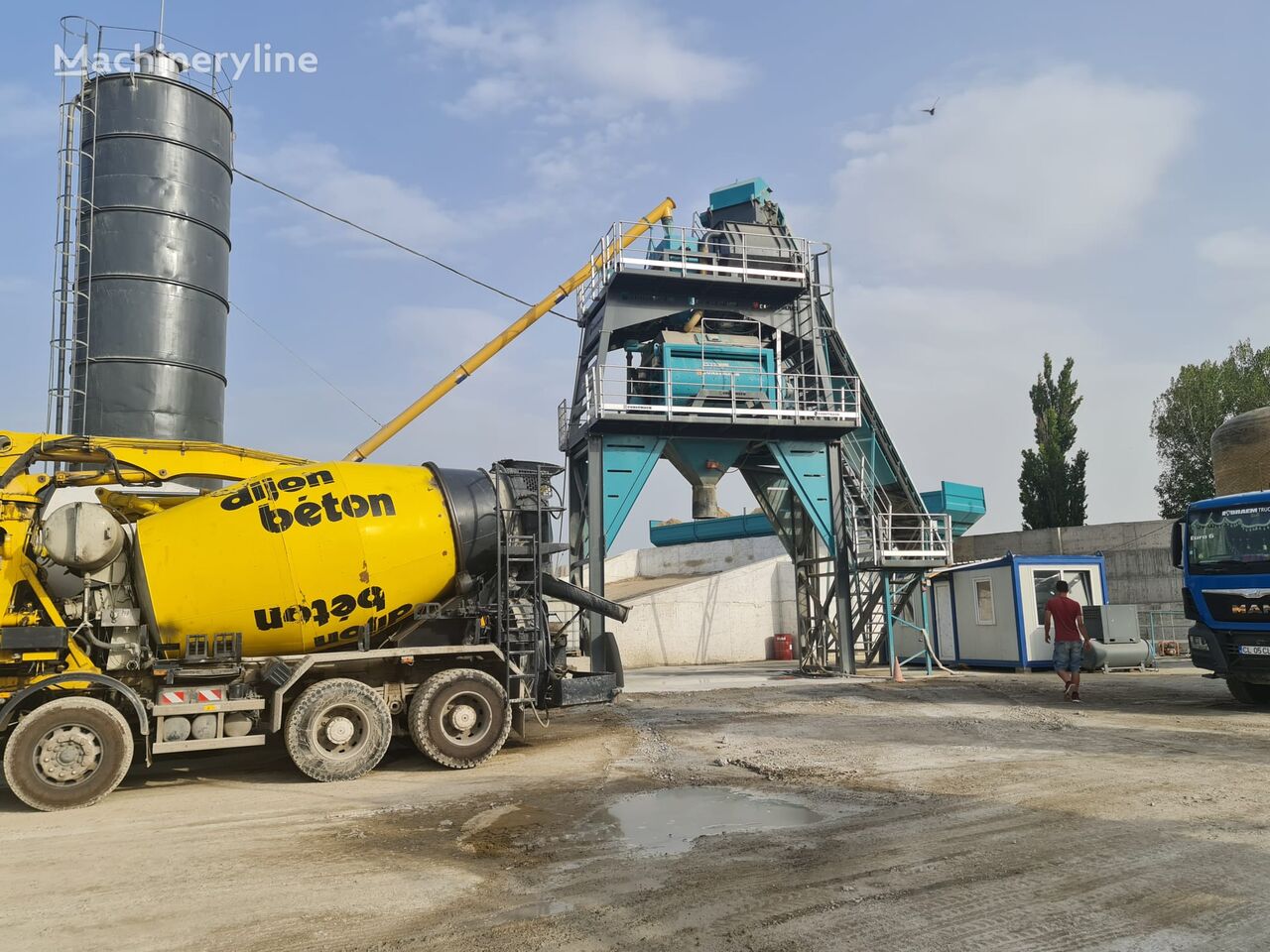 staţie de beton Constmach 160 m3 Fixed Concrete Plant Conforming to CE Standards nou