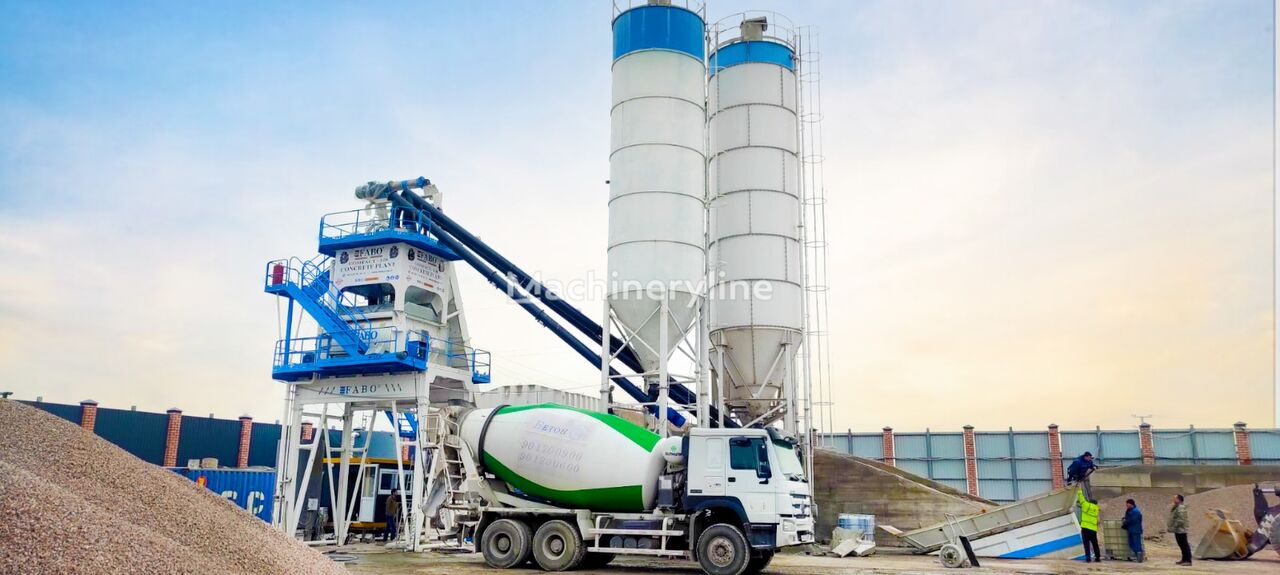 staţie de beton FABO SKIP SYSTEM CONCRETE BATCHING PLANT | 120m3/h Capacity nou