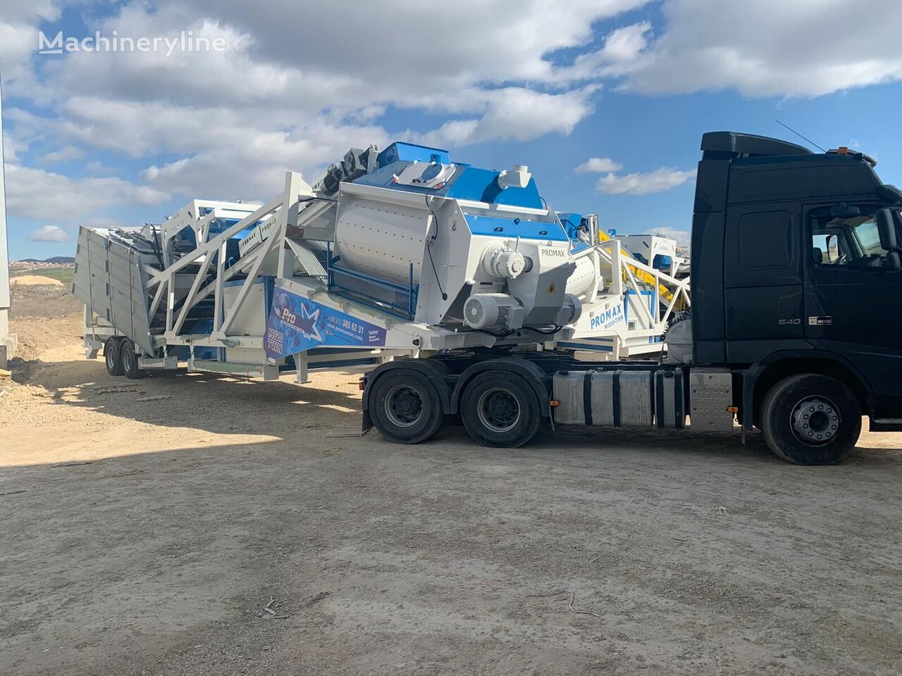 staţie de beton Promax Mobile Concrete Batching Plant M120-TWN (120m3/h) nou