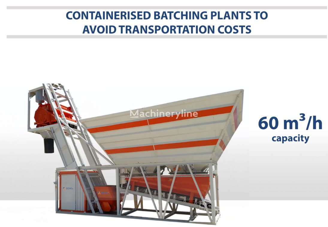 staţie de beton Semix Compact 60 Concrete Batching Plant  Containerised nou